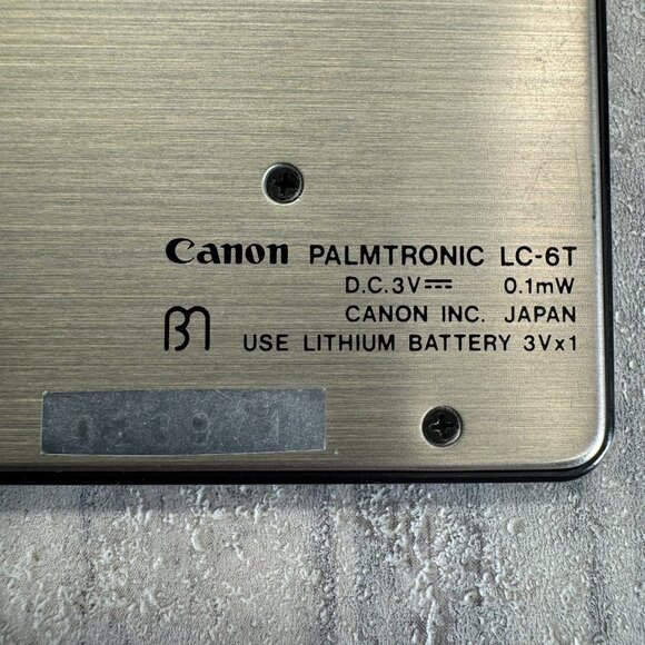CANON Palmtronic LC-6T Pocket Calculator Quartz LCD Japan RARE Working - Picture 6 of 13